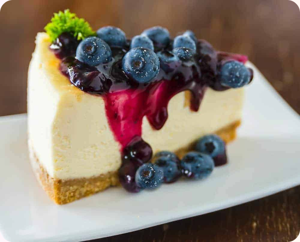 Blueberry cheesecake